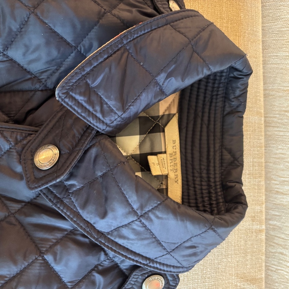 Burberry Brit Navy Quilted Jacket Small - Picture 11 of 11